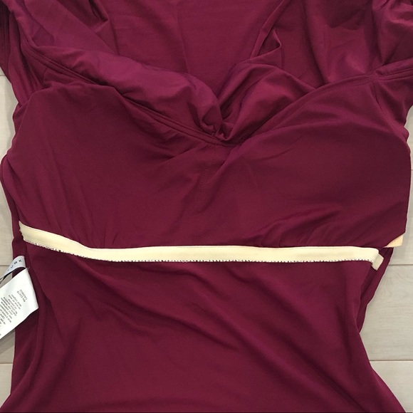 BNWT Trina Turk twist front off shoulder swimsuit - Picture 6 of 8